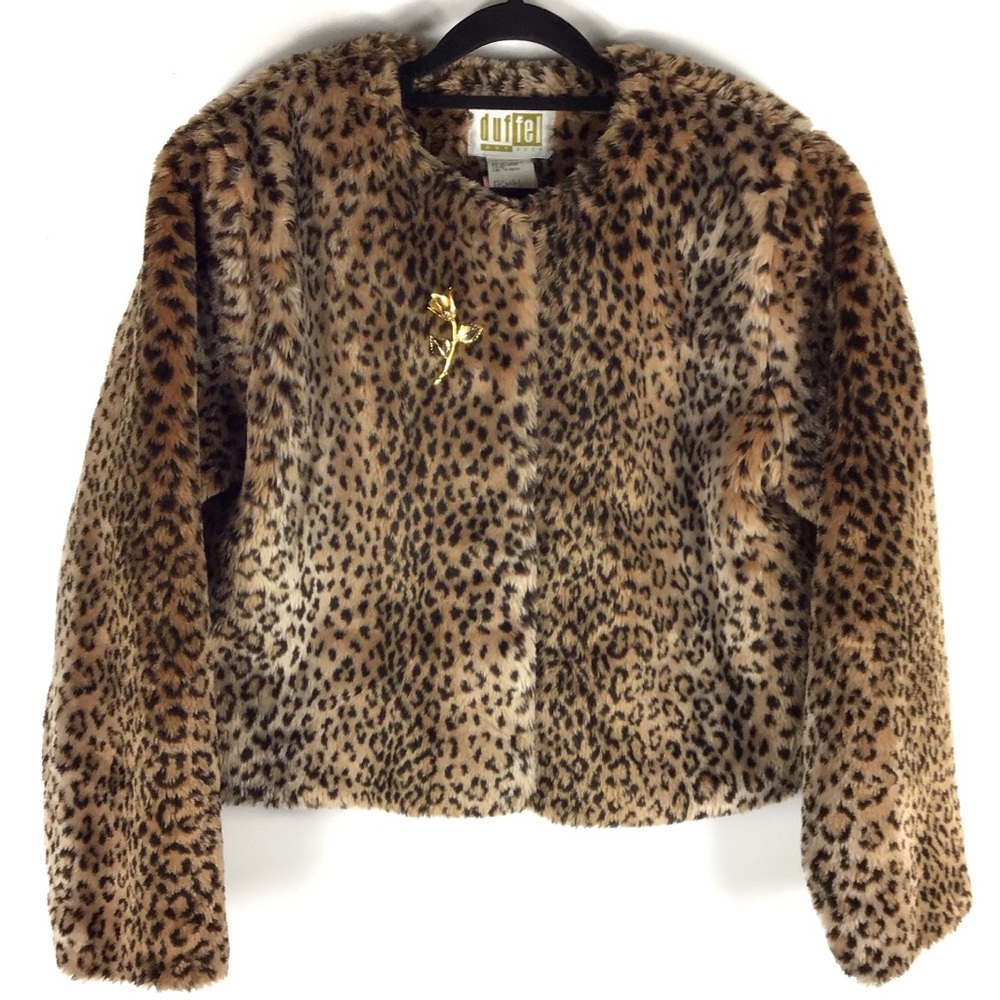 Duffel Outdoor Leopard Print Jacket